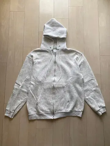 Hanes 풀 집업 후드티 그레이 L