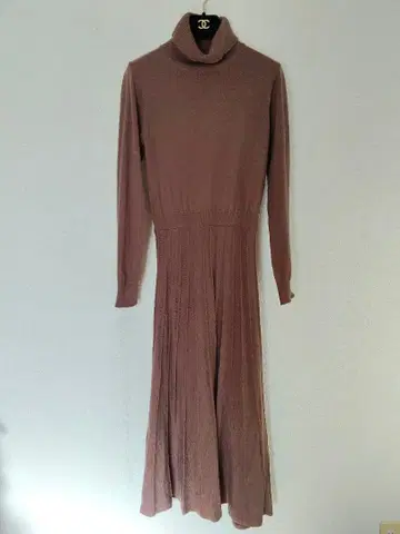 터틀넥 롱 니트 원피스