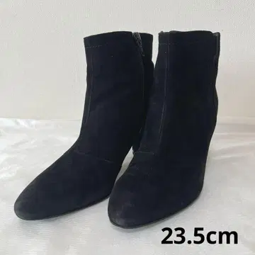 다이애나 DIANA 스웨이드 숏부츠 23.5cm 블랙