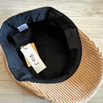 CANAL JEAN Via.J 베이지 코듀로이 헌팅 캡