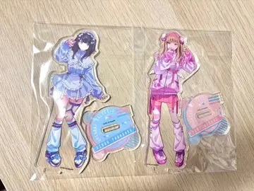 그리드맨 유니버스 천사계 패션 아크릴 스탠드 릿카 & 유메메 2점 세트