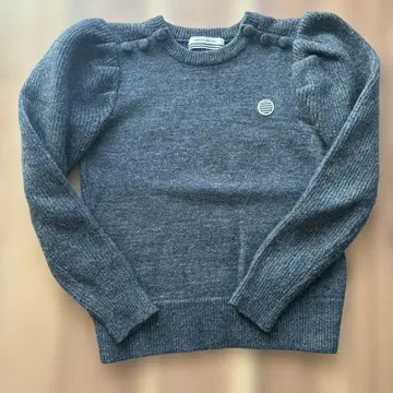 BORDERS&BALCONY 그레이 퍼프 슬리브 니트