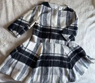 체크 무늬 셋업 사이즈 38