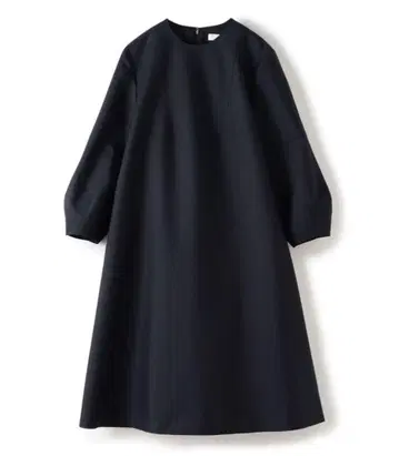 새상품급 보르지 하이 카운트 더블 크로스 A 라인 원피스 네이비