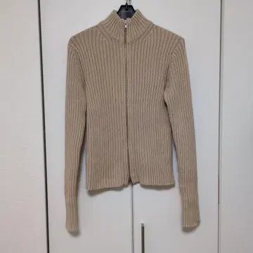 theory 베이지 리브 긴팔 니트