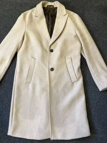 [ 새상품급 ] ZARA 남성용 체스터 코트 베이지 M