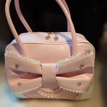 Angelic Pretty 보석 리본 보스턴 백 핑크