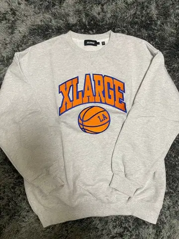 XLARGE 농구 맨투맨 라이트 그레이