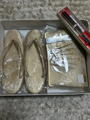 사가니시키 조리 및 백 세트 (샴페인 골드) L