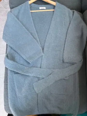 BEAUTY&YOUTH 유나이티드 애로우즈 스카이블루 모헤어 롱 가디건