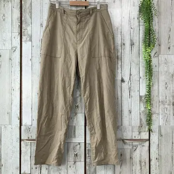 나노 유니버스 팬츠 테이퍼드 와이드 브라운 M 남성용 빈티지