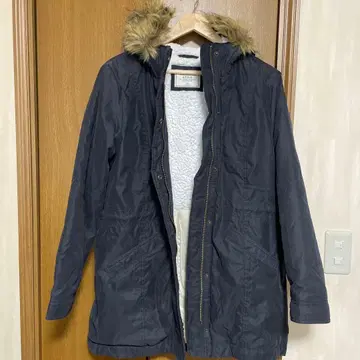 아메리칸 이글 네이비 퍼 포함 롱 다운 자켓