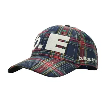 b.Eautiful 캡 b.E Hat Blue Plaid Cap
