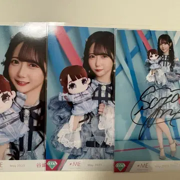 노이메 타니자키 사야 모리 판타지 콜라보 브로마이드 친필 포함 컴프