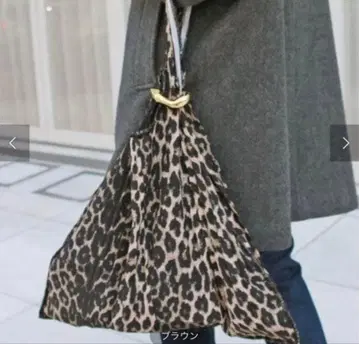 CELERI 셀리 LEOPARD BIG 플리츠 백 레오파드