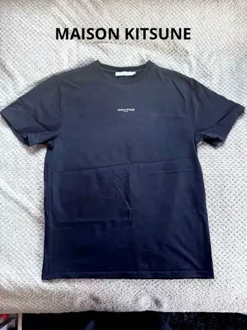 메종 키츠네 블랙 T셔츠