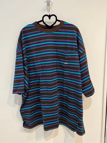 FAT 스트라이프 티셔츠 오버사이즈