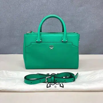 MCM 그린 핸드백 숄더 스트랩 포함 a