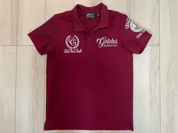 Gotcha 피케 셔츠 S 와인 레드