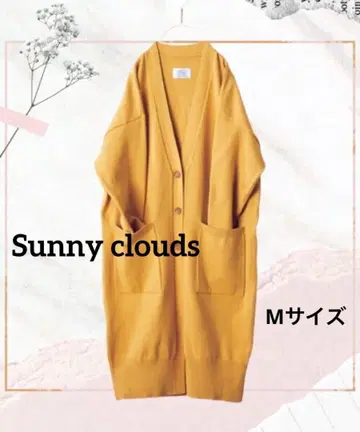 [ 새상품급 ] Sunny clouds 롱 가디건 M 머스타드 노랑