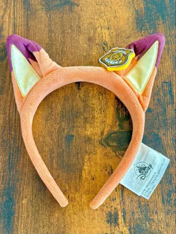 상하이 디즈니 정품 주토피아 닉 머리띠 일본 미발매