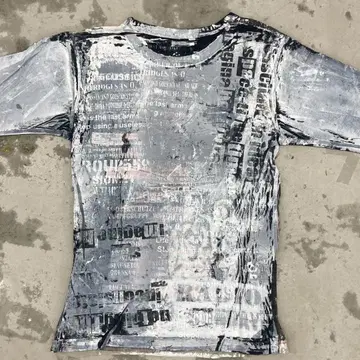 에이치 나오토 페인트 가공 헤이세이 갸루 남자 y2k 00s 그런지 기믹