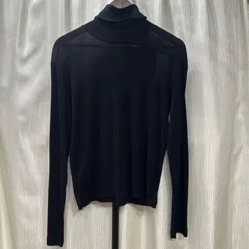 [ FLORENT ] 시어 하이넥 상의/1/블랙