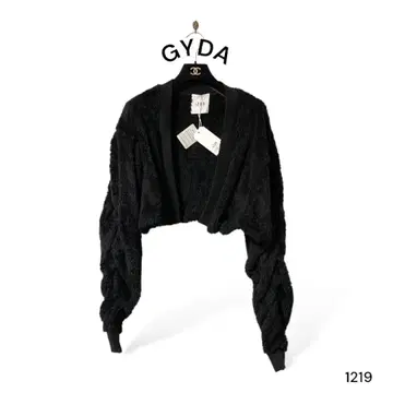[ 1219 ] GYDA 암 개더 보아 CD 가디건 블랙 보송보송 F