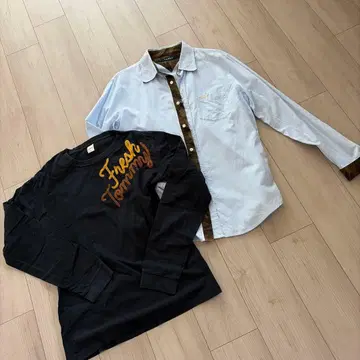 TOMMY 데님 셔츠 상의 티셔츠