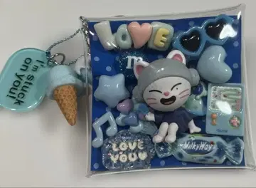 Straykids Skzoo 사우나 가챠가챠 파우치 현진 파랑