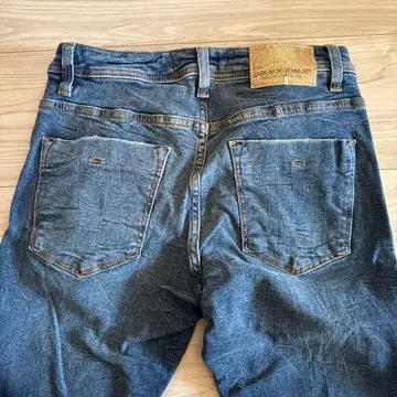 ZARA 슬림핏 데님 팬츠 다크 블루