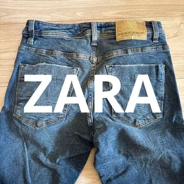 ZARA 슬림핏 데님 팬츠 다크 블루