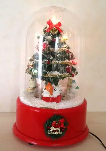 [ 동작 OK ] 기간 한정  눈 내리는 트리 크리스마스 디오라마