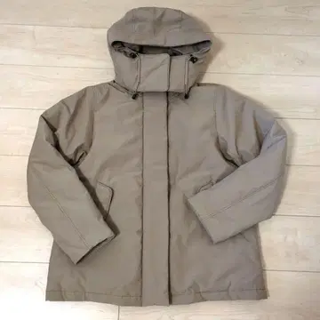 URBAN RESEARCH DOORS 후드 부착 다운 자켓 베이지