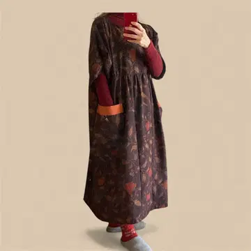 기모노 리메이크 깊은 색감의 릴랙스 원피스