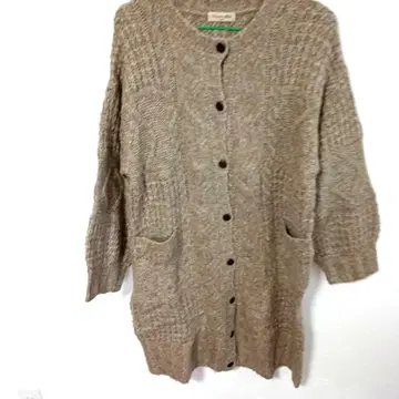 니트 가디건 버튼 포함