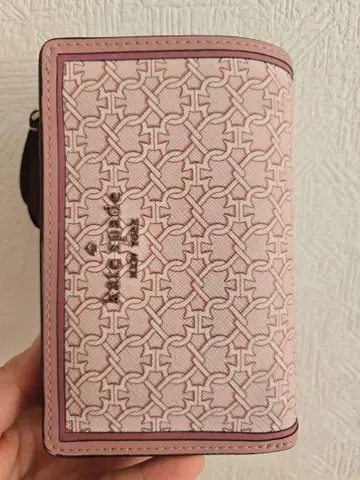 KATE SPADE 케이트 스페이드 핑크 가죽 접이식 지갑