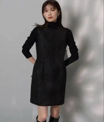 택 포함 새상품 아푸와이저 리셰 미니 원피스 코쿤 트위드