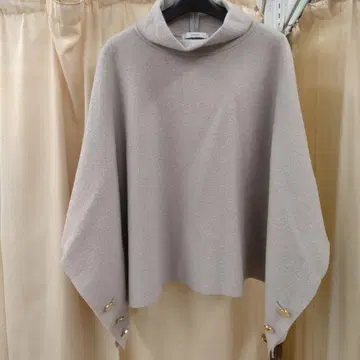 새상품급 페넬 하이넥 니트 판초