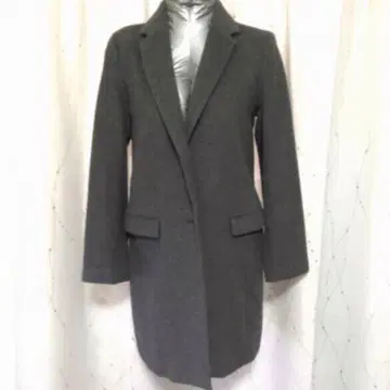 내추럴 뷰티 베이직 체스터 코트 울 롱 코트 그레이