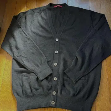 LeCENT 블랙 캐시미어 가디건