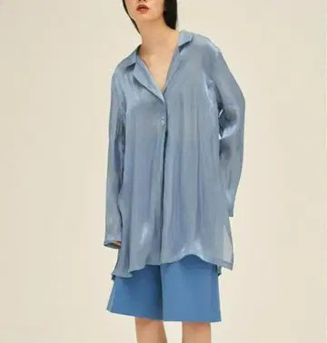 ENOF 이나프 하이웨스트 하프 팬츠 블루 봄 상품 여름 아이템