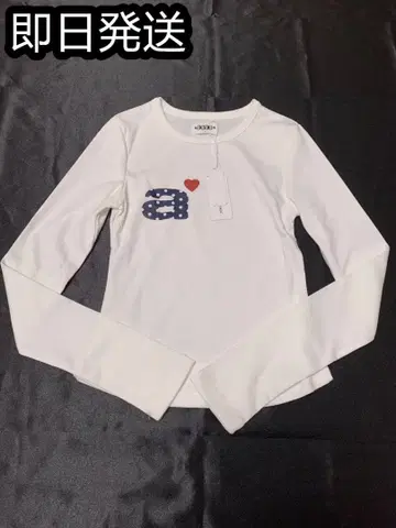 aeae 화이트 긴팔 T셔츠