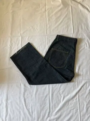 fourthirty 다크 블루 와이드 팬츠