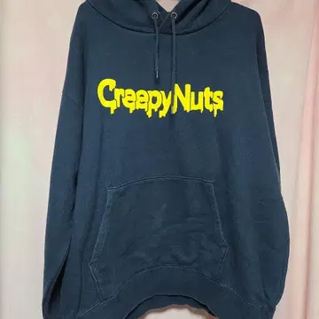 Creepy Nuts 후드 부착 후드티 네이비