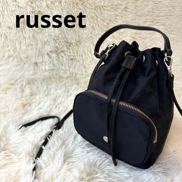 새상품급 russet soeru 복조리백 2way 숄더백 네이비