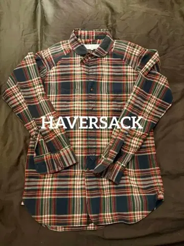 HAVERSACK 라운드 칼라 체크 셔츠 L