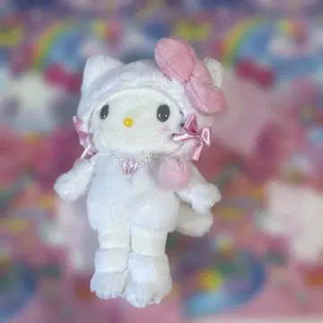 하라주쿠 한정판 헬로키티 봉제 인형 키링