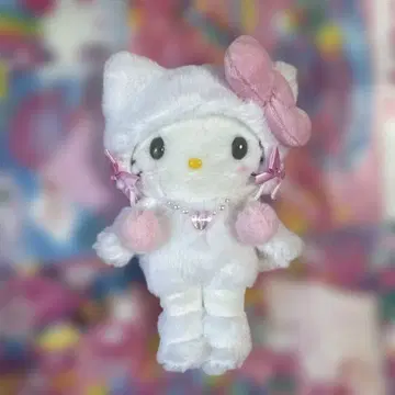 하라주쿠 한정판 헬로키티 봉제 인형 키링