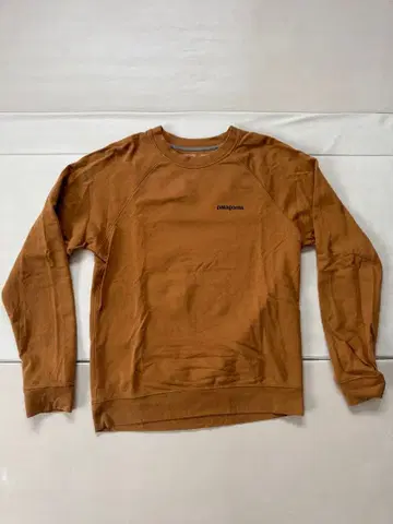 patagonia 브라운 로고 긴팔 T셔츠